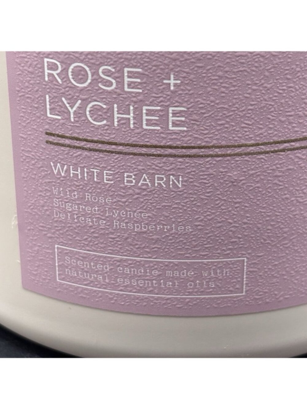 Bath & Body Works Rose Lychee 3 Wick Candle 14.5 oz White Barn Floral Fruity - Picture 5 of 13
